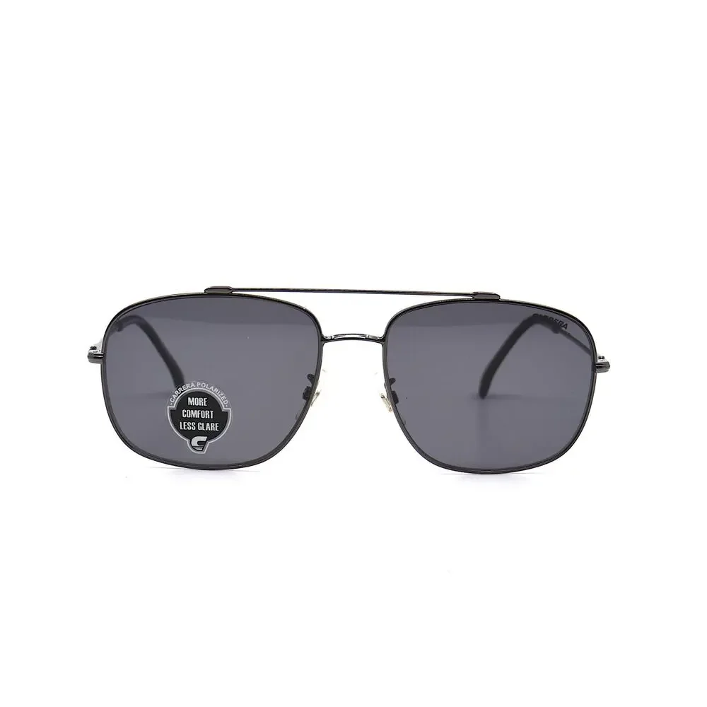 BRAND NEW CARRERA 182/F/S BLACK GREY POLARIZED AVIATOR SUNGLASSES